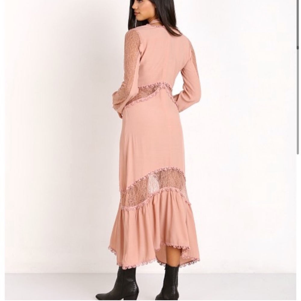 For Love and Lemons Lilou Midi Dress Sz S FL&L EUC - Picture 5 of 16